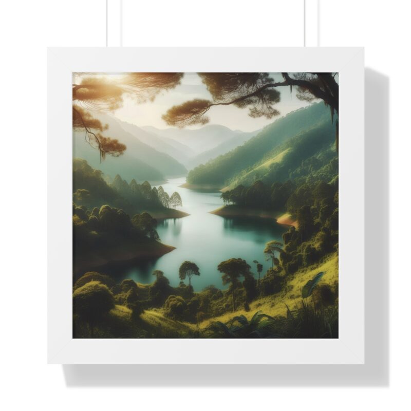 Mountain Majesty: Canvas Wall Art of a Peaceful Stream and River for Living Room and Office Décor" - Image 2