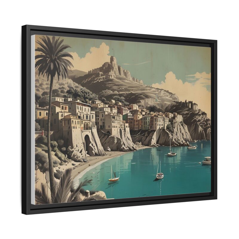 Retro Italian Riviera Travel Poster with Bold Typography Wall Art - Image 23