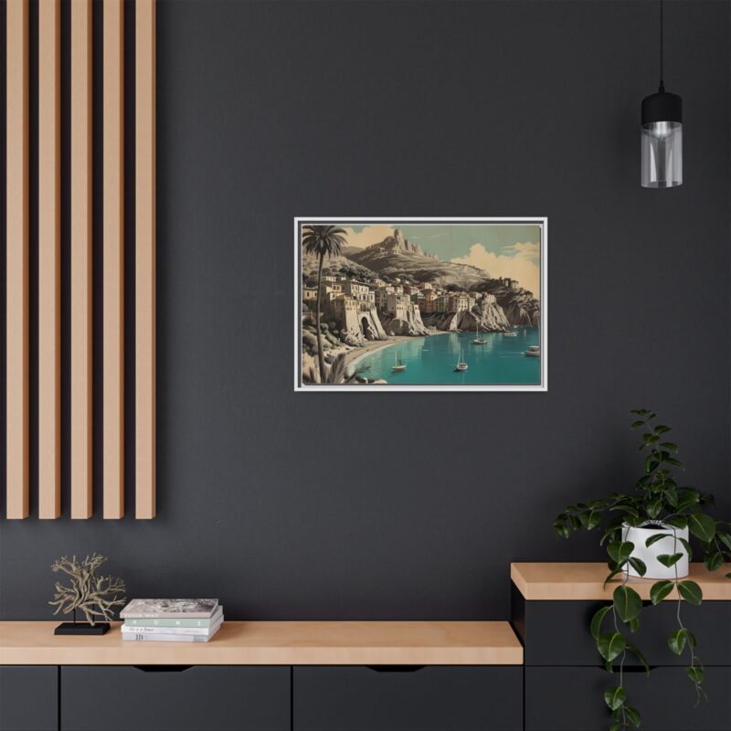 Retro Italian Riviera Travel Poster with Bold Typography Wall Art - Image 88