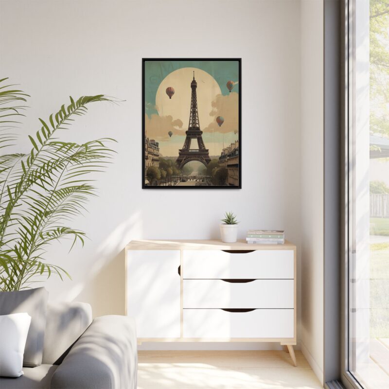 Romantic Vintage Paris Canvas Art Nouveau Typography - Image 23