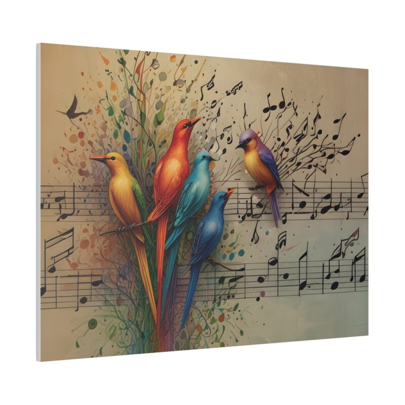 Canvas Wall Art Birds Music Harmony Abstract Design - Image 27