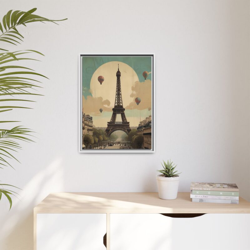Romantic Vintage Paris Canvas Art Nouveau Typography - Image 63