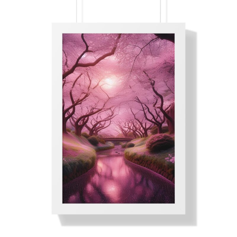 Serene Elegance: Cherry Blossoms  - Canvas Wall Art for Your Living Room and Office Décor" - Image 46