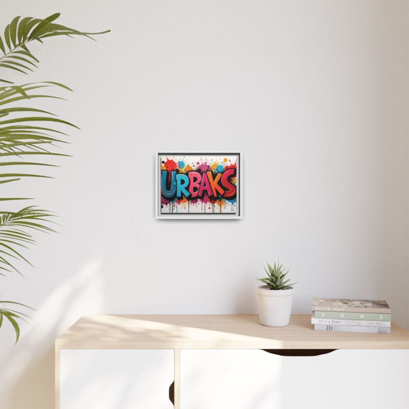 Canvas Wall Art  urban graffiti style with bold and colorful splatters - Image 48
