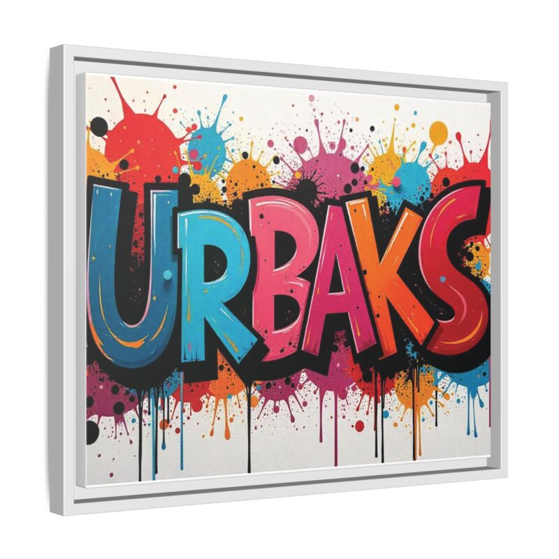 Canvas Wall Art  urban graffiti style with bold and colorful splatters - Image 71