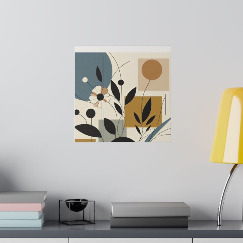Pop Floral Abstract art on Canvas A Bold and Vibrant Statement - Image 84