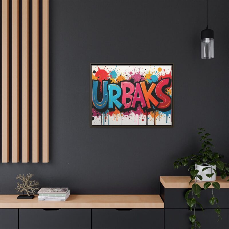 Canvas Wall Art  urban graffiti style with bold and colorful splatters - Image 89