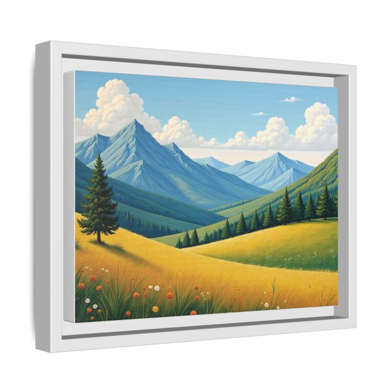 Canvas Prints - Impasto Landscapes: Textured Mountains, Fields, Water - Image 47