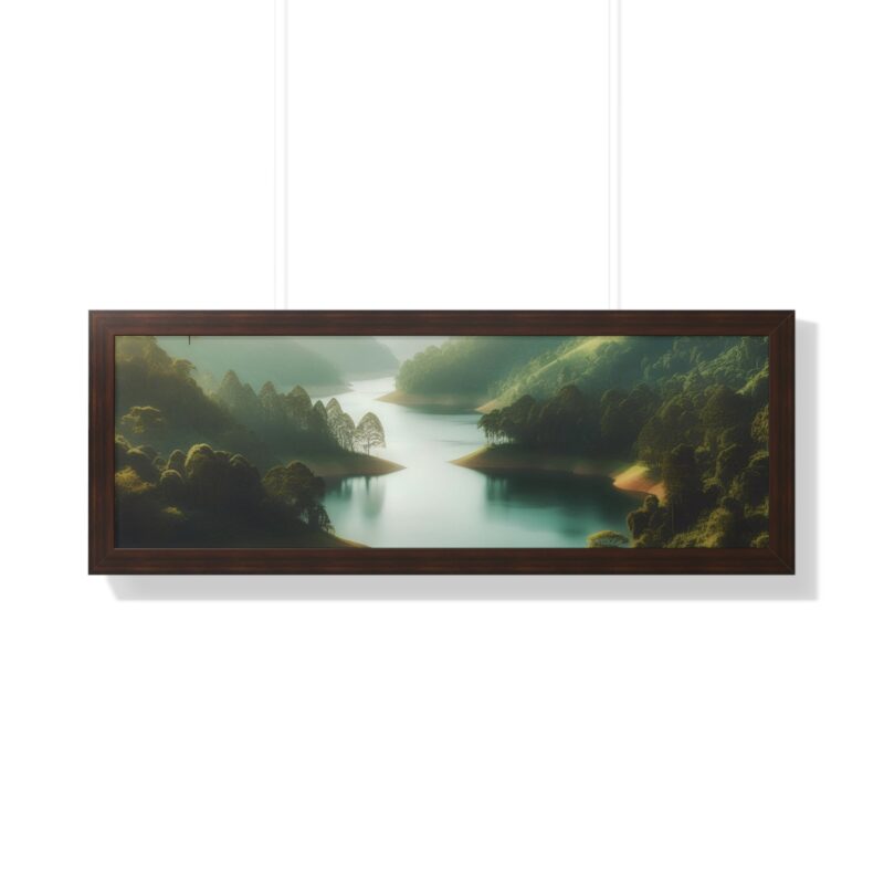 Mountain Majesty: Canvas Wall Art of a Peaceful Stream and River for Living Room and Office Décor" - Image 44