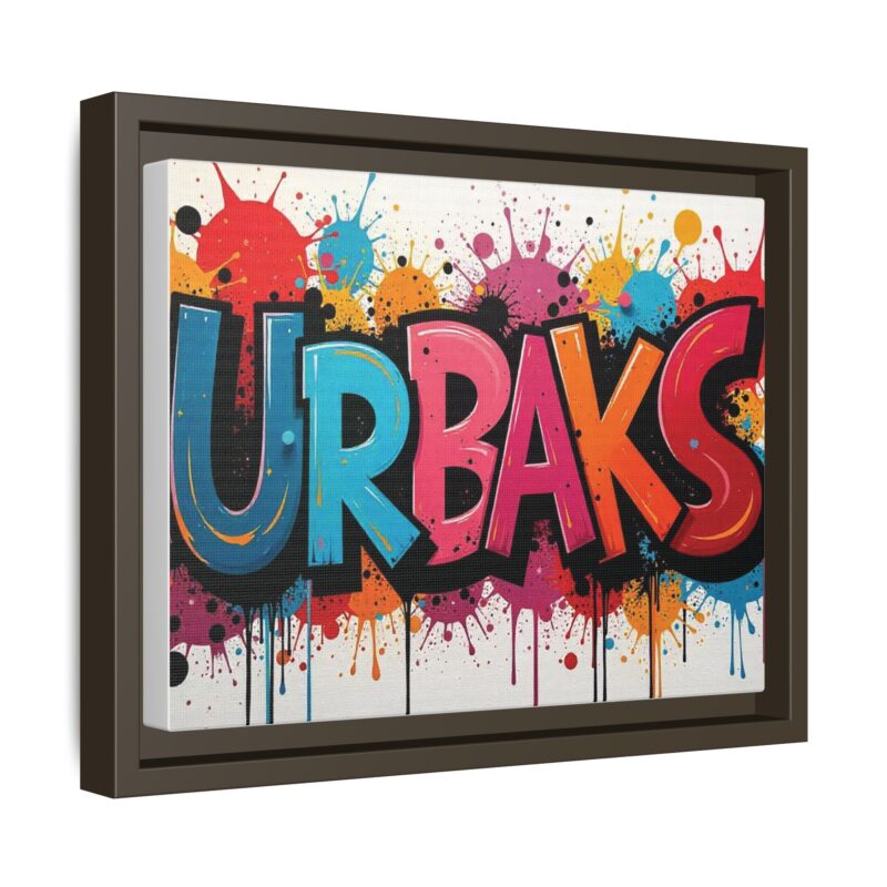 Canvas Wall Art  urban graffiti style with bold and colorful splatters - Image 43