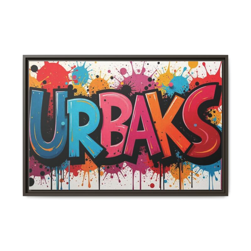 Canvas Wall Art  urban graffiti style with bold and colorful splatters - Image 82