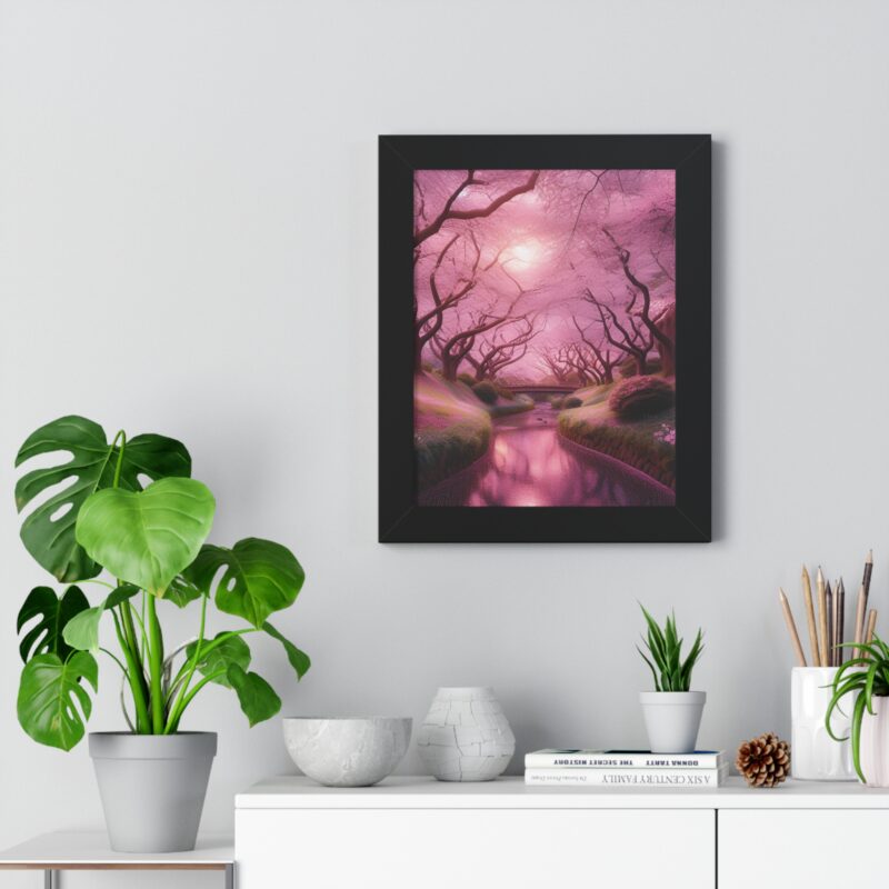 Serene Elegance: Cherry Blossoms  - Canvas Wall Art for Your Living Room and Office Décor" - Image 5