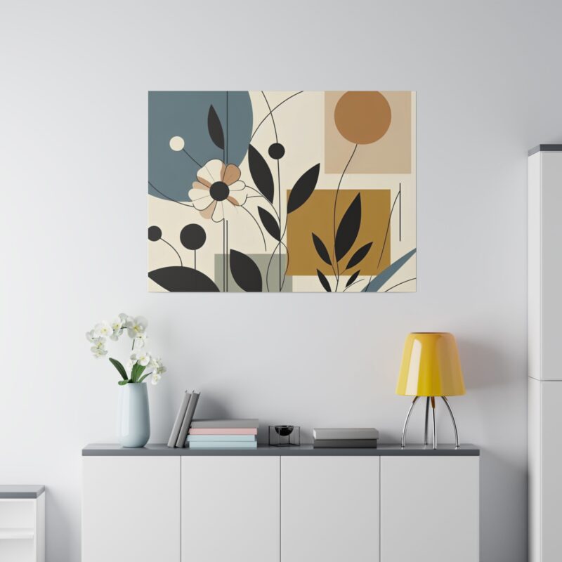 Pop Floral Abstract art on Canvas A Bold and Vibrant Statement - Image 33