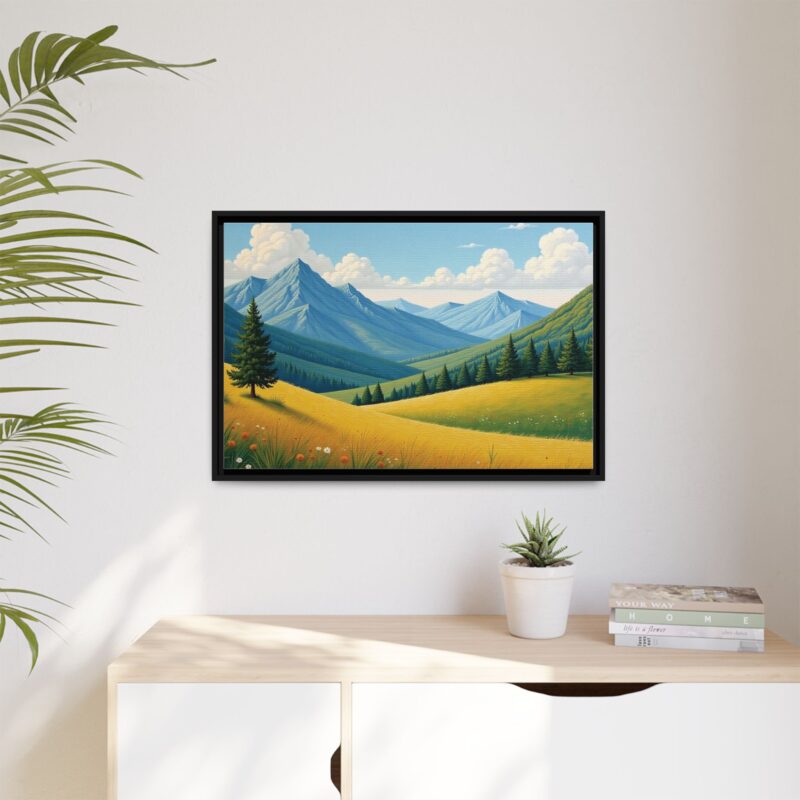 Canvas Prints - Impasto Landscapes: Textured Mountains, Fields, Water - Image 28