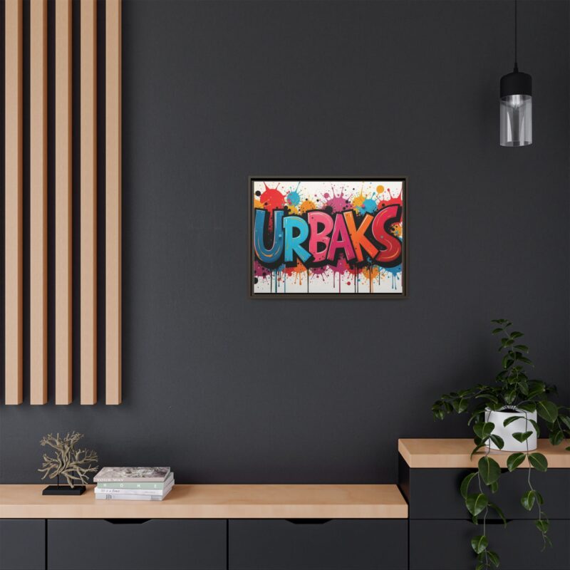 Canvas Wall Art  urban graffiti style with bold and colorful splatters - Image 73