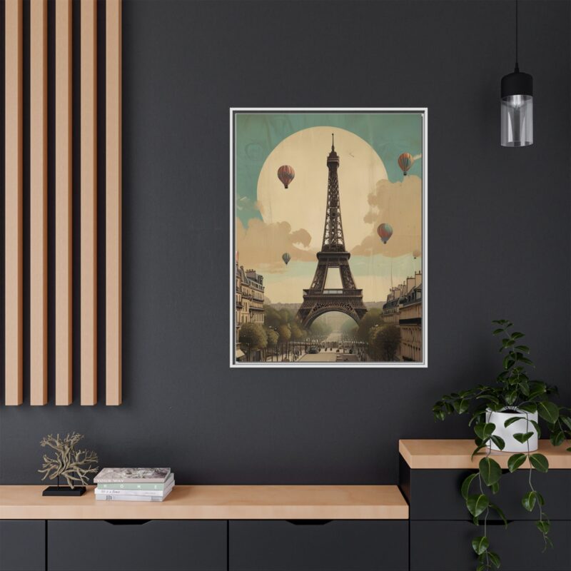 Romantic Vintage Paris Canvas Art Nouveau Typography - Image 80