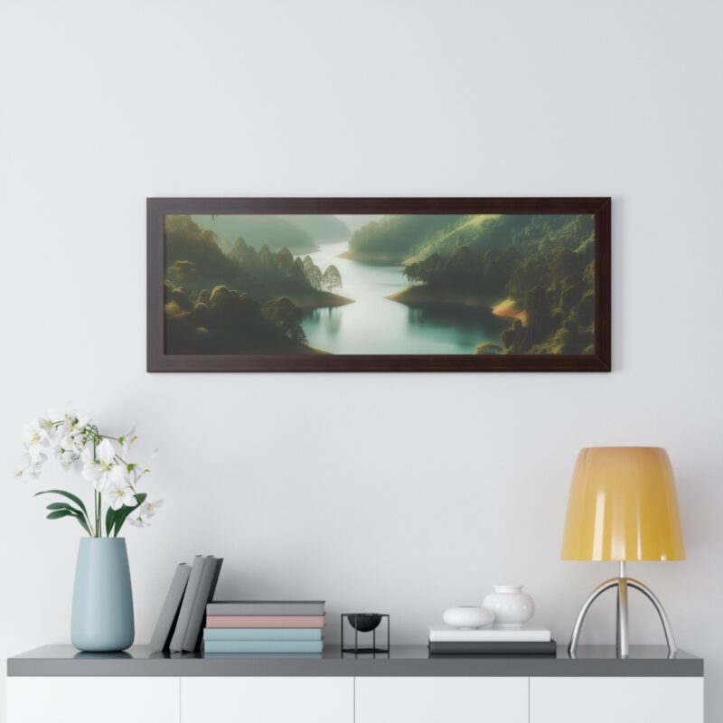 Mountain Majesty: Canvas Wall Art of a Peaceful Stream and River for Living Room and Office Décor" - Image 43