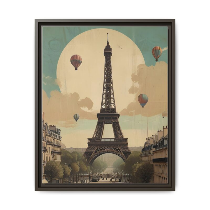 Romantic Vintage Paris Canvas Art Nouveau Typography - Image 49