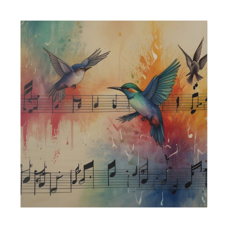 Vibrant Digital Abstract Art with Nature and Bird Elements - Image 99