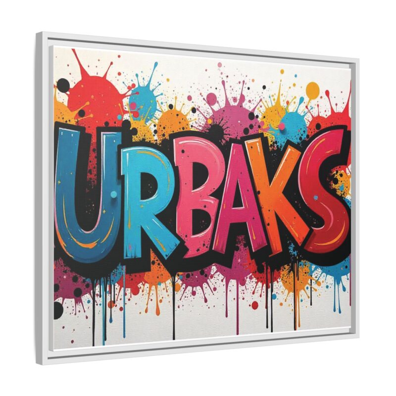 Canvas Wall Art  urban graffiti style with bold and colorful splatters - Image 131
