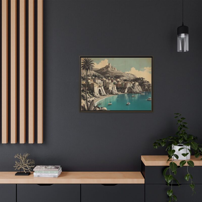 Retro Italian Riviera Travel Poster with Bold Typography Wall Art - Image 91