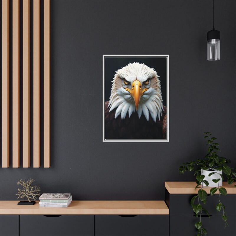 Canvas Art Print on Intense Stare of the Bald Eagle - Image 77