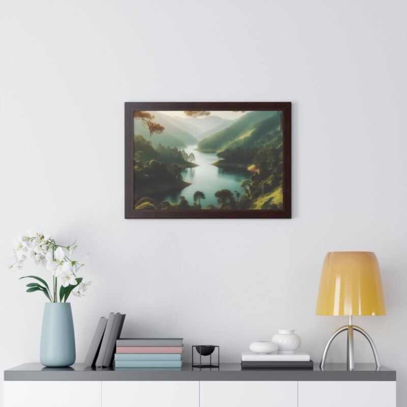 Mountain Majesty: Canvas Wall Art of a Peaceful Stream and River for Living Room and Office Décor" - Image 37