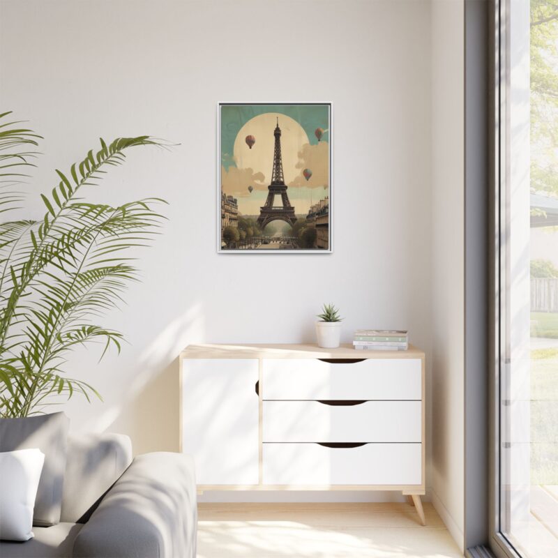 Romantic Vintage Paris Canvas Art Nouveau Typography - Image 71