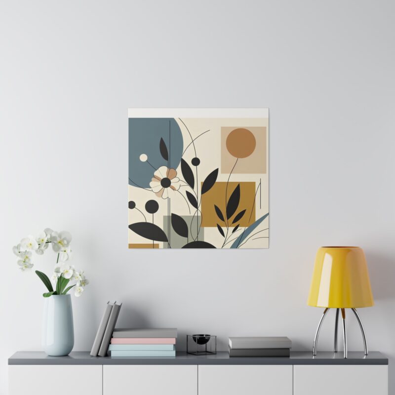 Pop Floral Abstract art on Canvas A Bold and Vibrant Statement - Image 95