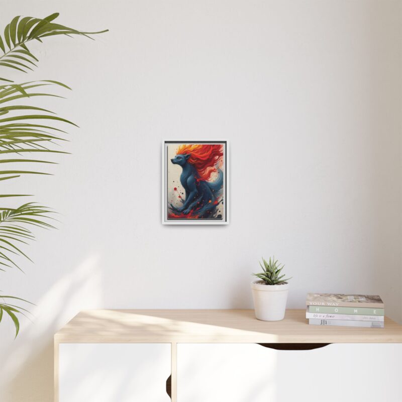 Matte Canvas, Framed  Joyful Chaos: Vibrant Colors and Energetic Expression of Happiness - Image 45