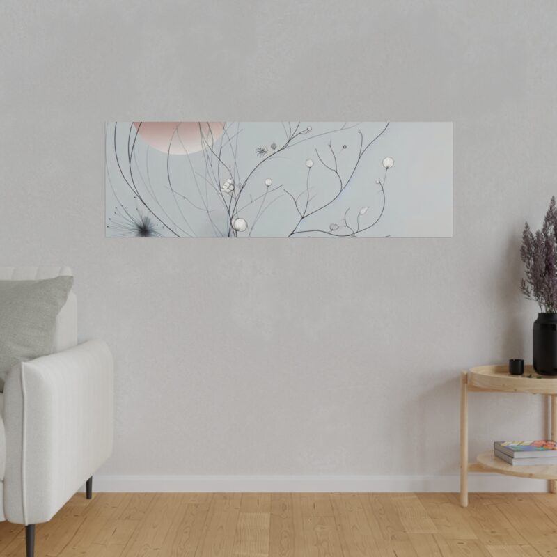 Serenity in Bloom: Japanese Floral Abstract Wall Art - Image 74