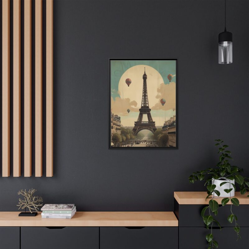 Romantic Vintage Paris Canvas Art Nouveau Typography - Image 20