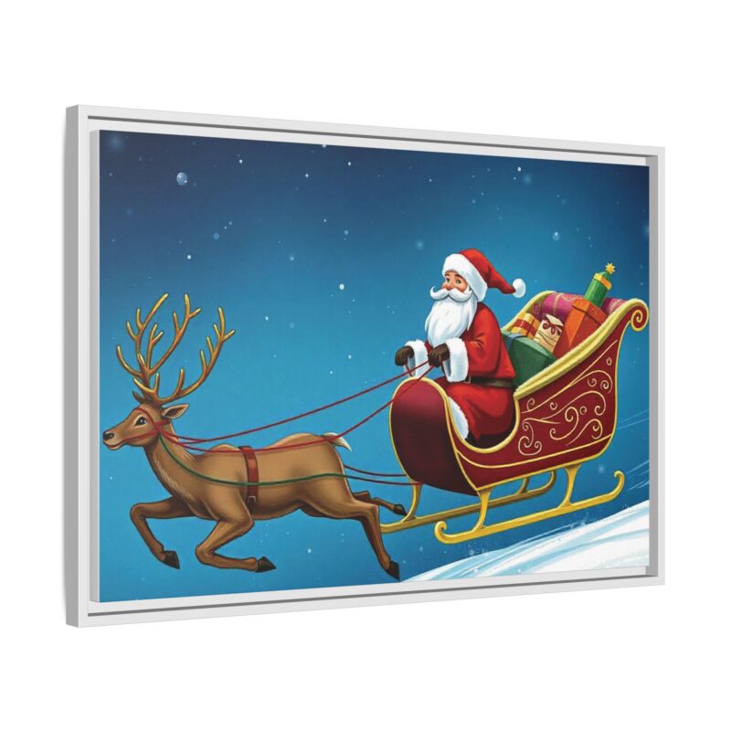 Canvas Print - Traditional Sleigh Ride Santa Claus Christmas Wall Art - Image 39