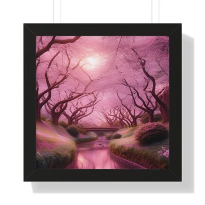 Serene Elegance: Cherry Blossoms  - Canvas Wall Art for Your Living Room and Office Décor"