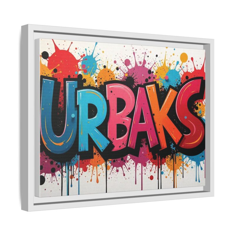 Canvas Wall Art  urban graffiti style with bold and colorful splatters - Image 63
