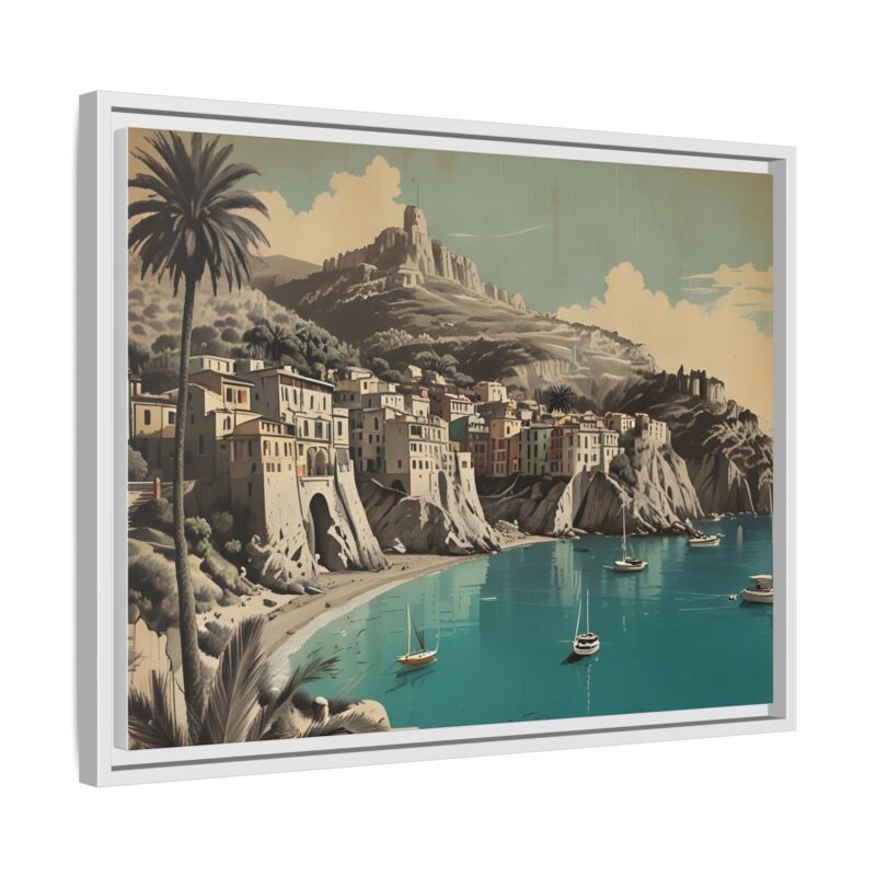 Retro Italian Riviera Travel Poster with Bold Typography Wall Art - Image 79