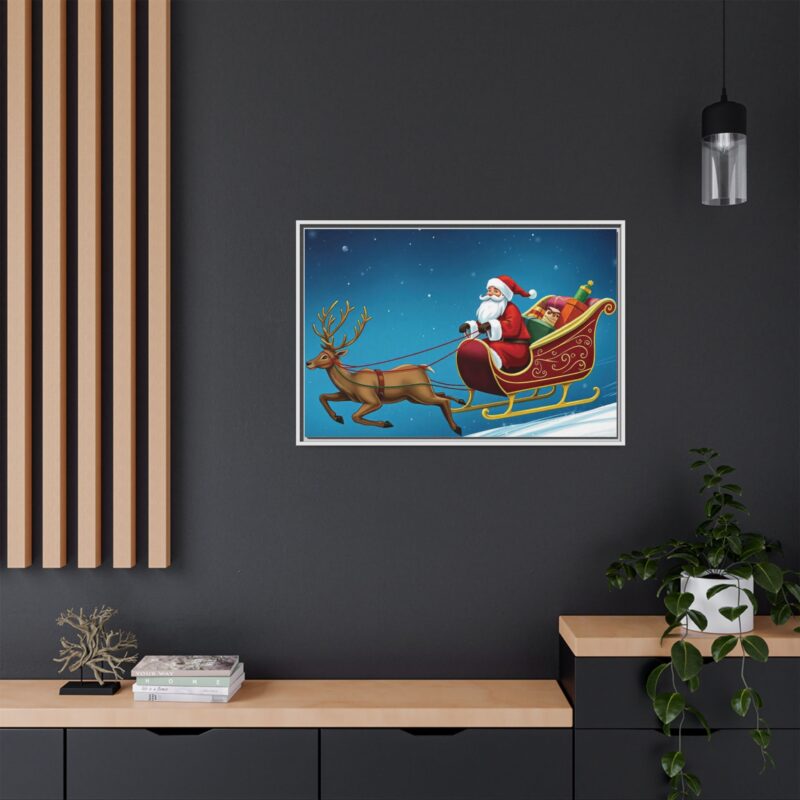 Canvas Print - Traditional Sleigh Ride Santa Claus Christmas Wall Art - Image 52