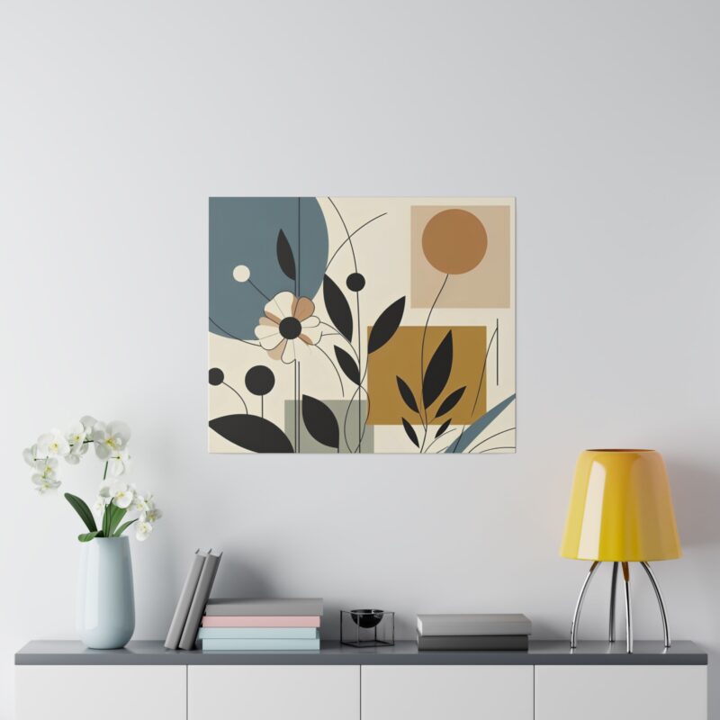 Pop Floral Abstract art on Canvas A Bold and Vibrant Statement - Image 91