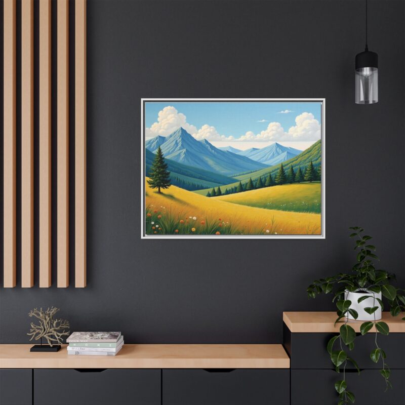Canvas Prints - Impasto Landscapes: Textured Mountains, Fields, Water - Image 109