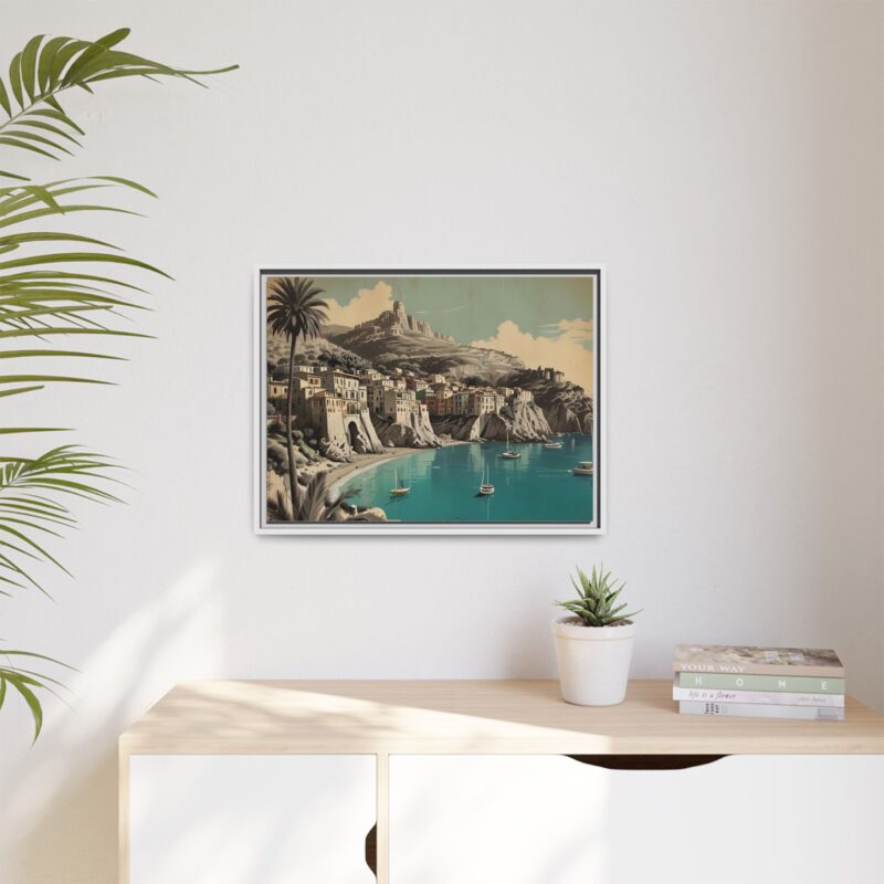 Retro Italian Riviera Travel Poster with Bold Typography Wall Art - Image 77
