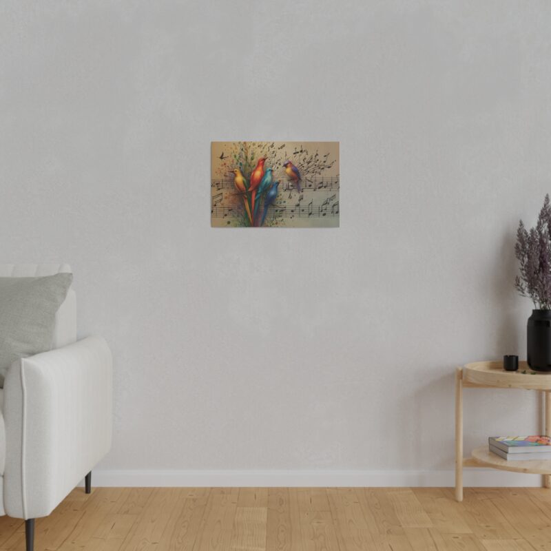 Canvas Wall Art Birds Music Harmony Abstract Design - Image 60
