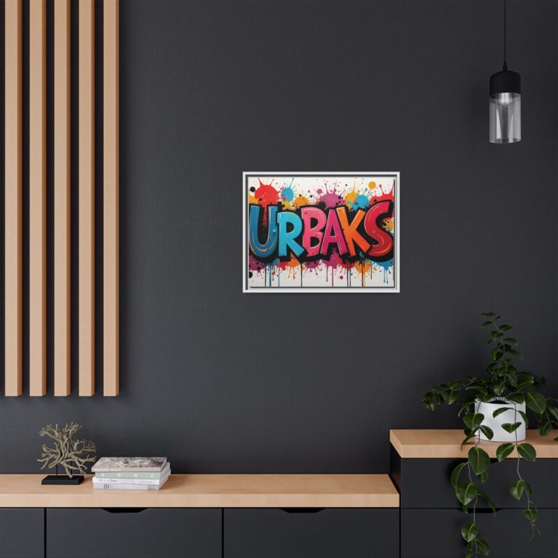Canvas Wall Art  urban graffiti style with bold and colorful splatters - Image 77