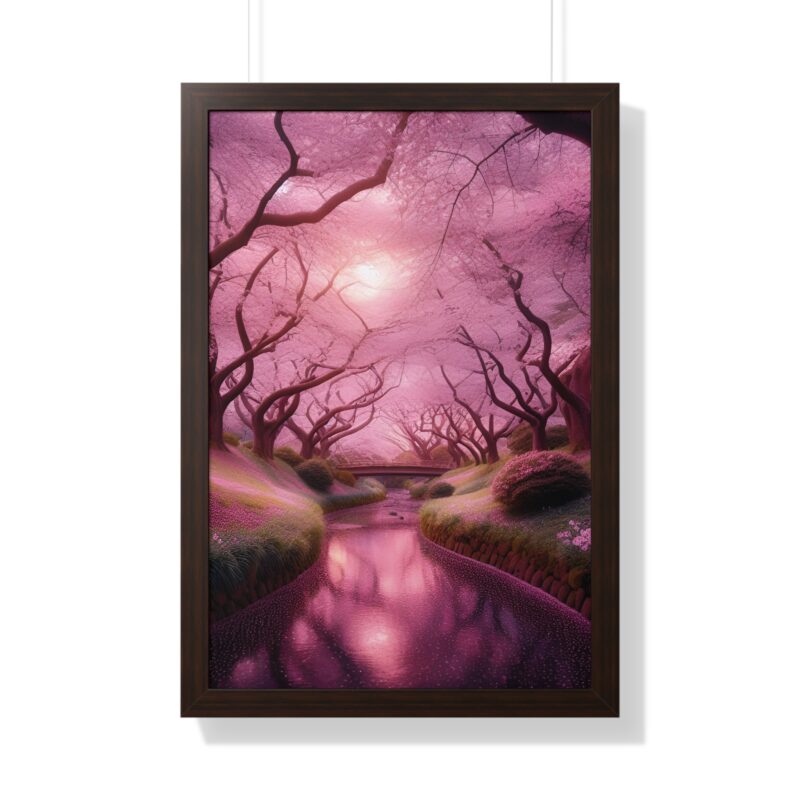 Serene Elegance: Cherry Blossoms  - Canvas Wall Art for Your Living Room and Office Décor" - Image 34