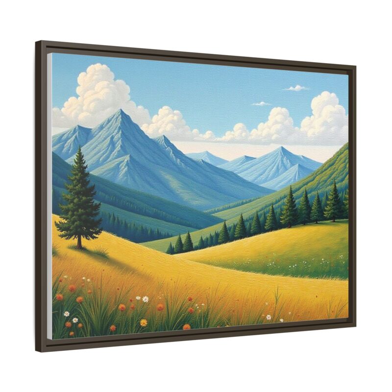 Canvas Prints - Impasto Landscapes: Textured Mountains, Fields, Water - Image 97