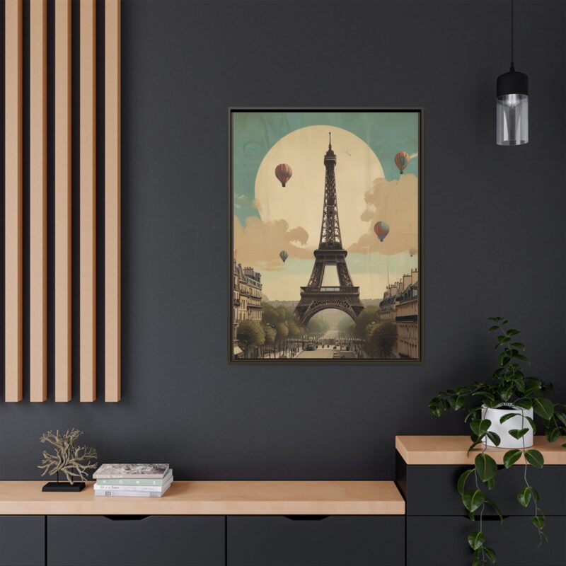 Romantic Vintage Paris Canvas Art Nouveau Typography - Image 76