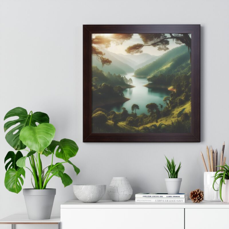 Mountain Majesty: Canvas Wall Art of a Peaceful Stream and River for Living Room and Office Décor" - Image 7