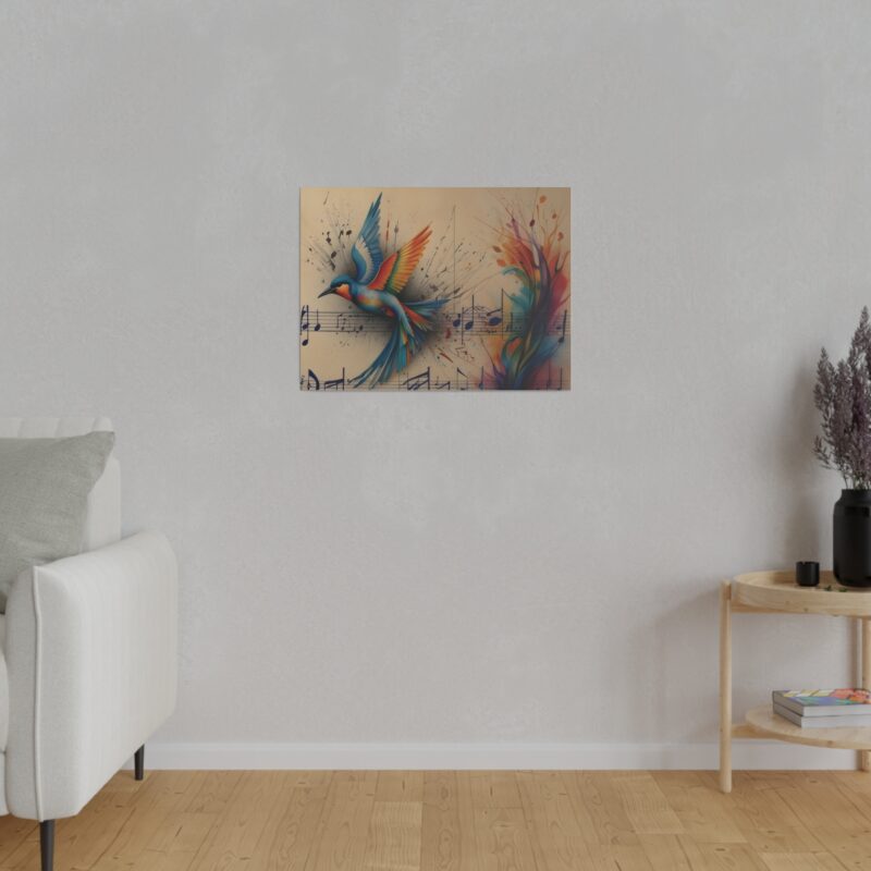 Canvas Wall Art - Minimalist Bird and Music Art: Perfect for Nature Lovers - Image 20