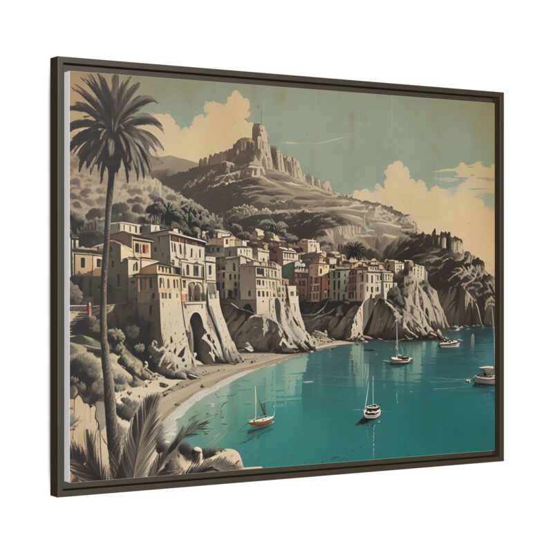 Retro Italian Riviera Travel Poster with Bold Typography Wall Art - Image 107