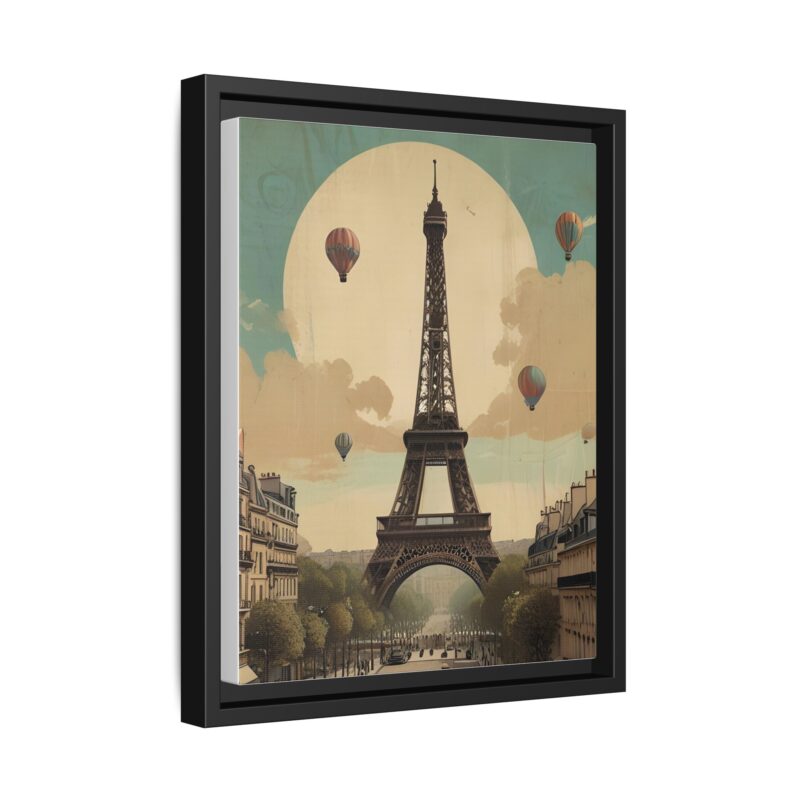 Romantic Vintage Paris Canvas Art Nouveau Typography - Image 2