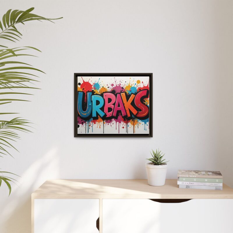 Canvas Wall Art  urban graffiti style with bold and colorful splatters - Image 68